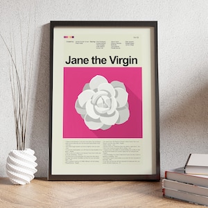 Jane la Virgen - Flor Blanca / 12"x18" o 18"x24" Sólo impresión