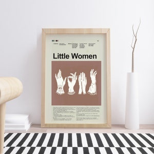 Little Women Inspired Mid-Century Modern Print | 12&quot;x18&quot; or 18&quot;x24&quot; Print only