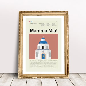 Mamma Mia! Inspiriert Mid-Century Modern Print | Nur für 12 &quot;x 18 &quot;oder 18 &quot;x 24&quot; Druck