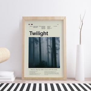 Twilight Mid-Century Modern Print | 12&quot;x18&quot; or 18&quot;x24&quot; Print only