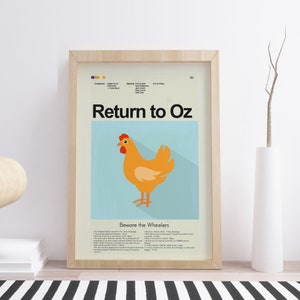 Return to Oz Inspired Mid-Century Modern Print | 12&quot;x18&quot; or 18&quot;x24&quot; Print only