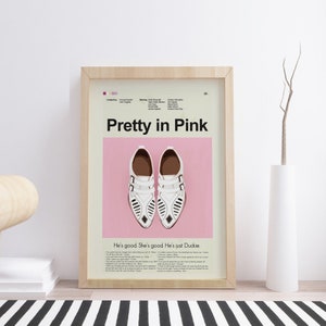 Jolie impression rose d'inspiration Mid-Century moderne | 12 x 18 po. ou 18 po. x 24 po. Impression uniquement