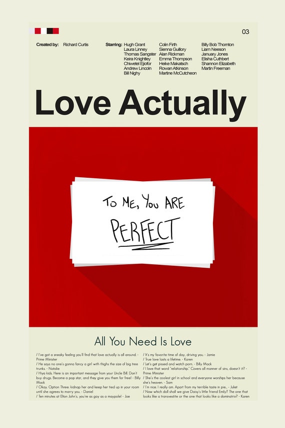 Love Actually Mid-century Modern Print 12