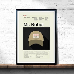 Mr. Robot - Hat | 12"x18" or 18"x24" Print only