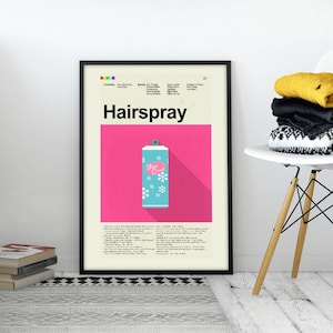 Hairspray Inspired Mid-Century Modern Print | 12&quot;x18&quot; or 18&quot;x24&quot; Print only