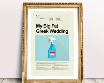 My Big Fat Greek Wedding Inspired Mid-Century Modern Print | 12"x18" or 18"x24" Print only