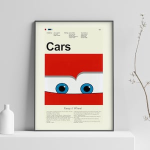 Cars - Lightning McQueen | 12&quot;x18&quot; or 18&quot;x24&quot; Print only
