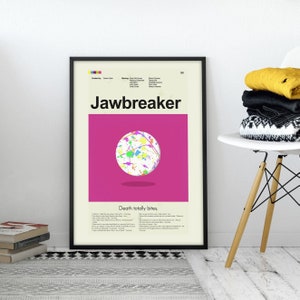 Jawbreaker Inspired Mid-Century Modern Print | 12&quot;x18&quot; or 18&quot;x24&quot; Print only