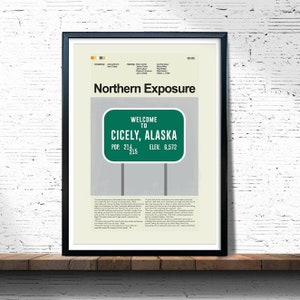 Northern Exposure - Welcome To Cicely | 12&quot;x18&quot; or 18&quot;x24&quot; Print only