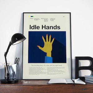 Idle Hands Inspired Mid-Century Modern Print | 12&quot;x18&quot; or 18&quot;x24&quot; Print only