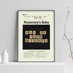 Rosemary's Baby Inspiriert Mid-Century Modern Print | 12"x18" oder 18"x24" Print only
