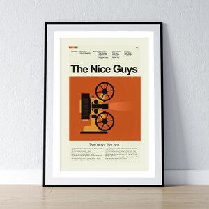 The Nice Guys - Carrete de proyección de película / Impresión de 12"x18" o 18"x24" solamente