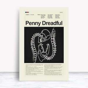 Penny Dreadful inspiriert Mid-Century Modern Print | Nur für 12 &quot;x 18 &quot;oder 18 &quot;x 24&quot; Druck