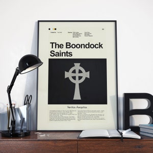 Los Boondock Saints inspiraron la impresión moderna de mediados de siglo / Impresión de 12&quot;x18&quot; o 18&quot;x24&quot; solamente