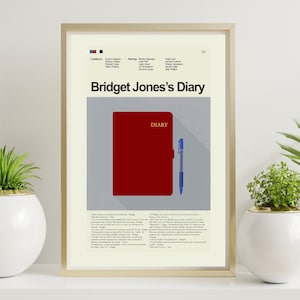Bridget Jones&#39;s Diary - Red Diary with Blue Pen | 12&quot;x18&quot; or 18&quot;x24&quot; Print only