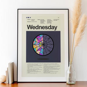 Wednesday (Season 1) - Window | 12&quot;x18&quot; or 18&quot;x24&quot; Print only