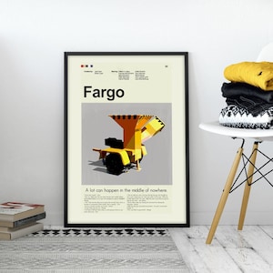Fargo inspiriert Mid-Century Modern Print | Nur für 12 &quot;x 18 &quot;oder 18 &quot;x 24&quot; Druck