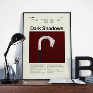 Dark Shadows Inspired Mid-Century Modern Print | 12&quot;x18&quot; or 18&quot;x24&quot; Print only