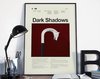 Dark Shadows Inspired Mid-Century Modern Print | 12"x18" or 18"x24" Print only