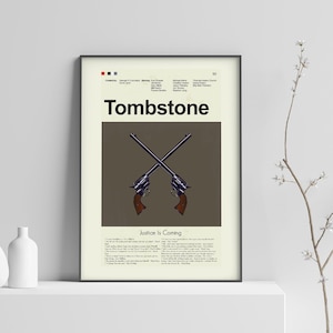 Tombstone Mid-Century Modern Print | 12&quot;x18&quot; or 18&quot;x24&quot; Print only
