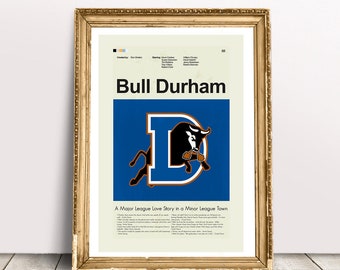Bull Durham Inspired Mid-Century Modern Print | 12"x18" or 18"x24" Print only