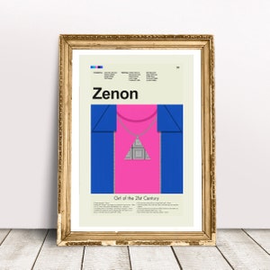 Zenon: Girl of the 21st Century Inspired Mid-Century Modern Print | 12&quot;x18&quot; or 18&quot;x24&quot; Print only