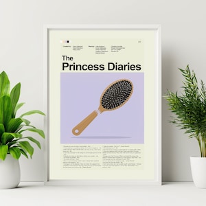 The Princess Diaries Inspiriert Mid-Century Modern Print | 12&quot;x18&quot; oder 18&quot;x24&quot; Print only
