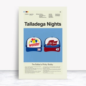 Talladega Nights: The Ballad of Ricky Bobby - Sponsor Hats | 12&quot;x18&quot; or 18&quot;x24&quot; Print only