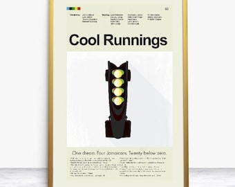 Cool Runnings Inspired Mid-Century Modern Print | 12"x18" or 18"x24" Print only