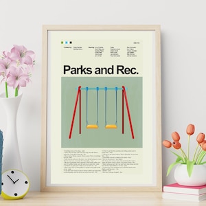 Parks and Recreation Inspired - Swingset | 12&quot;x18&quot; or 18&quot;x24&quot; Print only