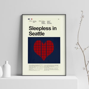 Sleepless in Seattle Inspired Mid-Century Modern Print | 12"x18" or 18"x24" Print only