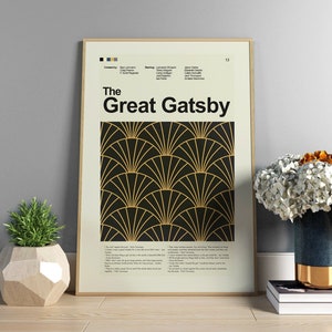 The Great Gatsby - Art Deco Inspired | 12&quot;x18&quot; or 18&quot;x24&quot; Print only