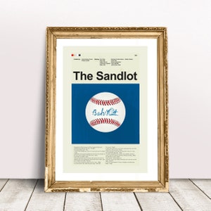 La impresión moderna de mediados de siglo inspirada en Sandlot / Impresión de 12&quot;x18&quot; o 18&quot;x24&quot; solamente