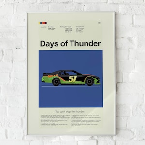 Days of Thunder - Racecar | 12&quot;x18&quot; or 18&quot;x24&quot; Print only