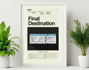 Final Destination Inspired Mid-Century Modern Print | 12"x18" or 18"x24" Print only