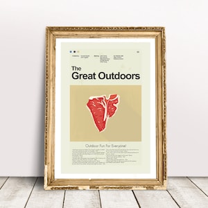 The Great Outdoors Inspired Mid-Century Modern Print | 12"x18" or 18"x24" Print only