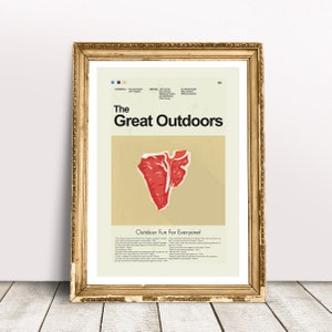 The Great Outdoors Inspired Mid-Century Modern Print | 12&quot;x18&quot; or 18&quot;x24&quot; Print only