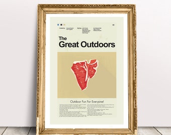 The Great Outdoors Inspired Mid-Century Modern Print | 12"x18" or 18"x24" Print only