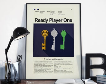 Ready Player One Movie Kraft Paper Poster high print art painting home  decor wall sticker