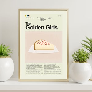 The Golden Girls Inspired Mid-Century Modern Print 12x18 or 18x24 Print only image 1