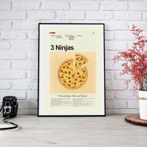 3 Ninjas - The Pizza | 12&quot;x18&quot; or 18&quot;x24&quot; Print Only