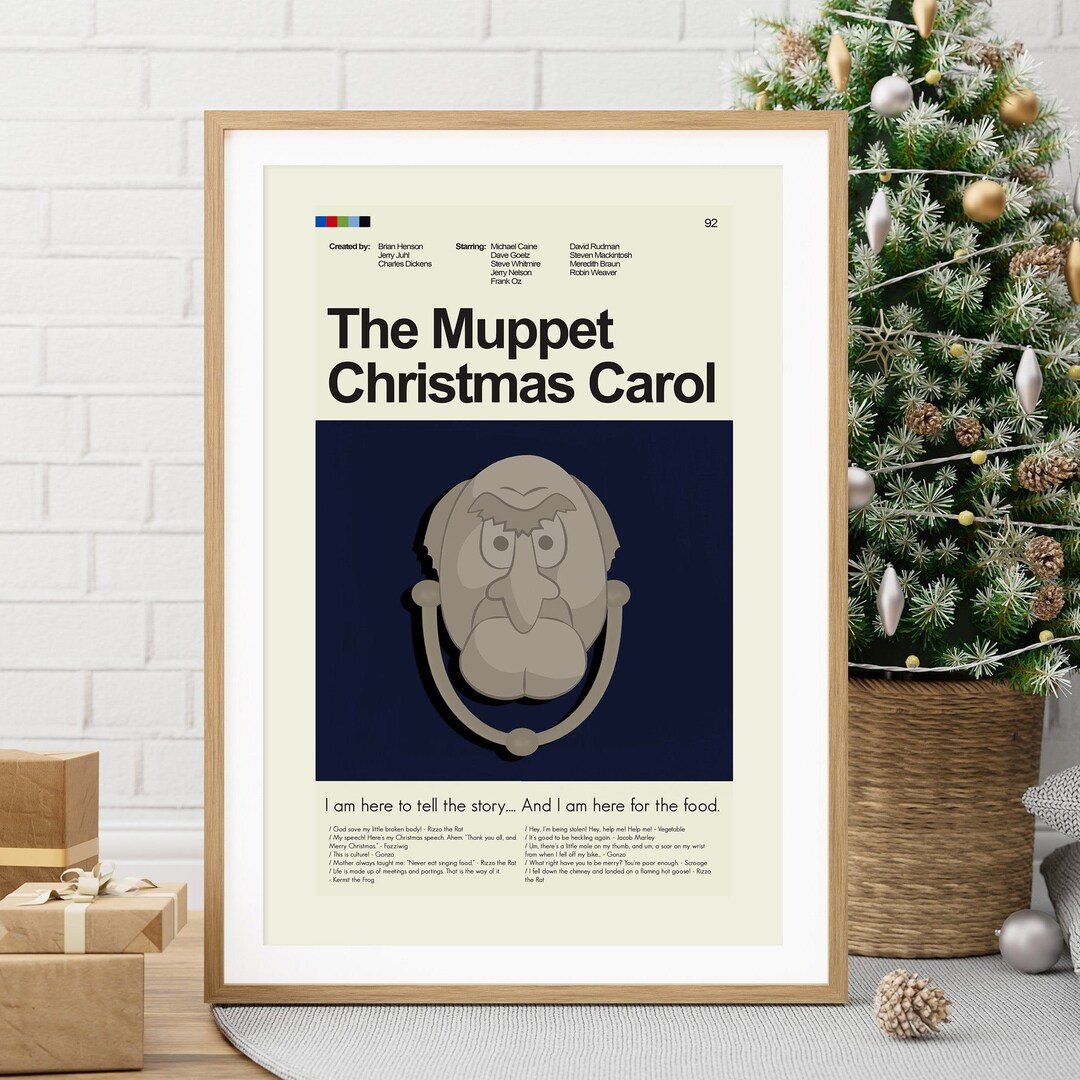 The Muppet Christmas Carol Door Knocker 12x18 or 18x24 Print Only Etsy