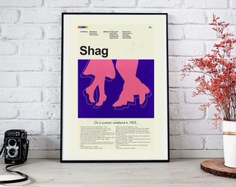 Shag Inspired Mid-Century Modern Print | 12"x18" or 18"x24" Print only