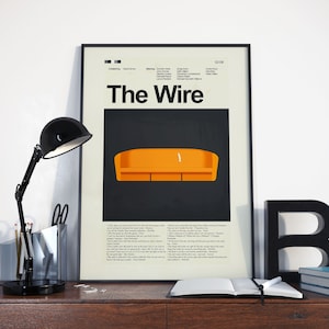 The Wire Inspired Mid-Century Modern Print | 12&quot;x18&quot; or 18&quot;x24&quot; Print only