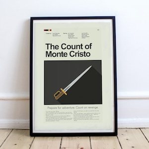The Count of Monte Cristo - Sword | 12&quot;x18&quot; or 18&quot;x24&quot; Print only