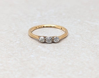 Mid-Century Diamond Trilogy in 18k Gold