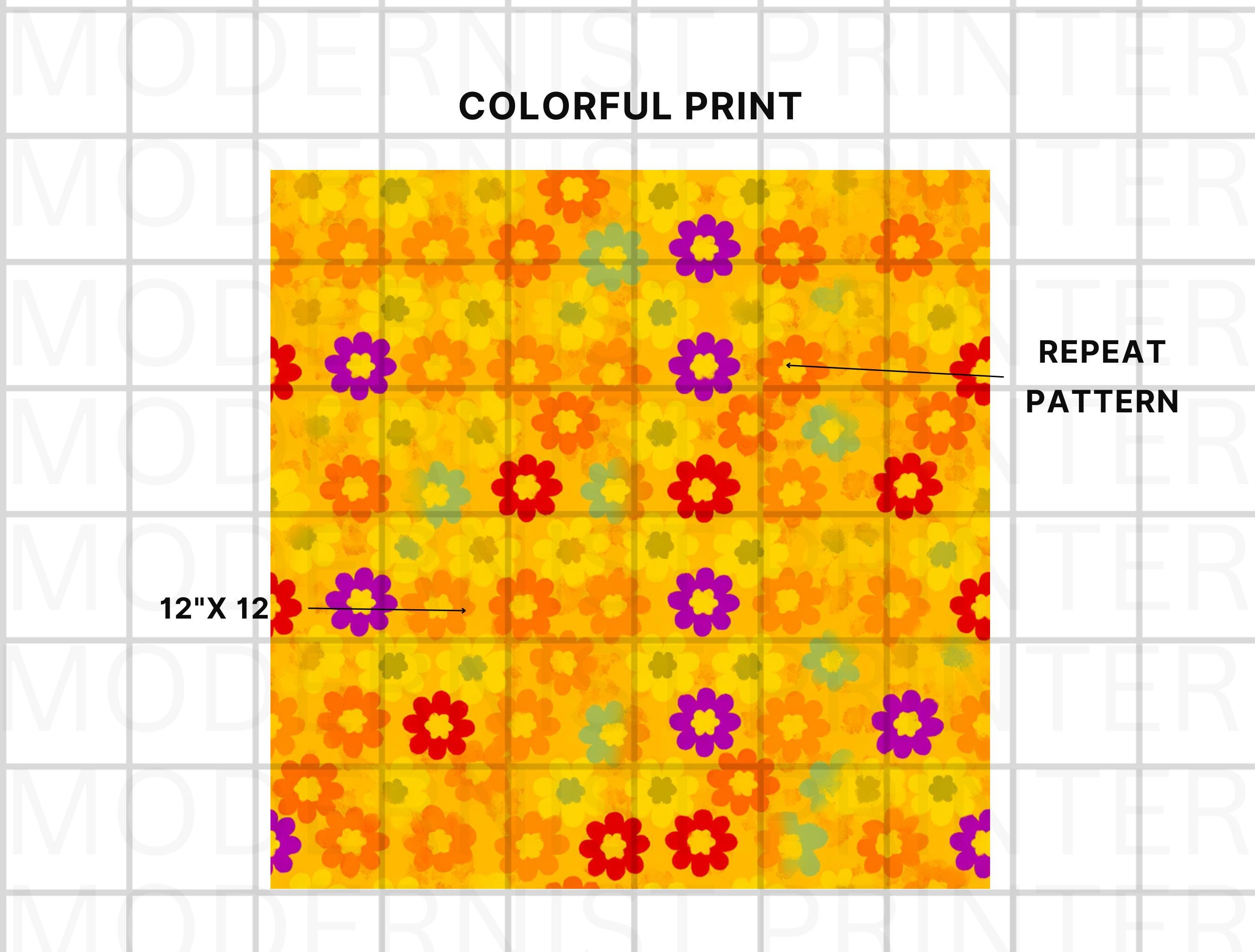 Retro 70s Floral Digital Paper: 100 Seamless Groovy Patterns (jpgs) - Etsy