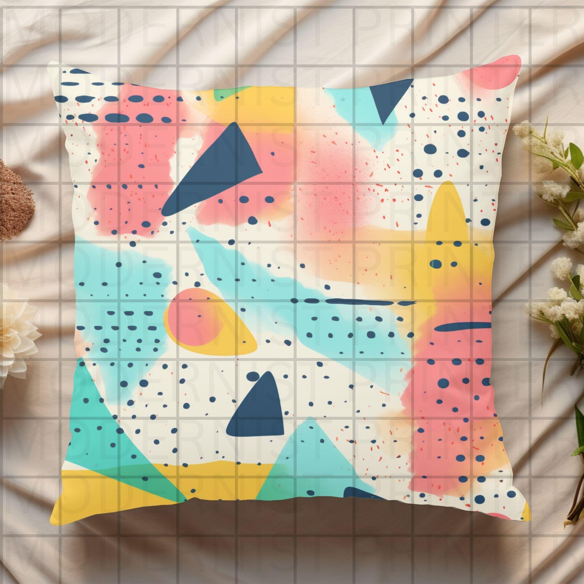 Risograph Seamless Textures: Retro CMYK Overprint Patterns (digital ...