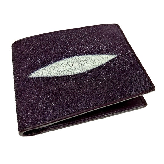 Genuine Stingray Leather Bifold Wallet, 'eye' Pattern - Etsy