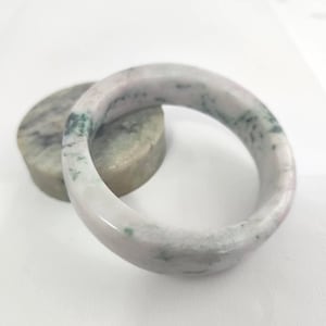 Burmese Jade Bangle Emperor Shape Translucent Natural Jadeite Type-A Inner 58.8 mm